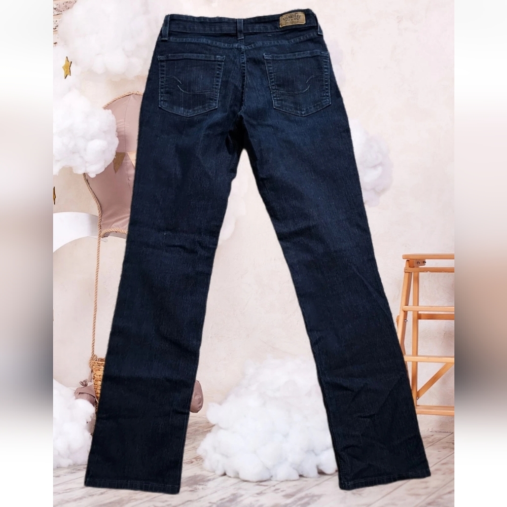 Levis Signature Jeans Y2k Vtg Modern Straight Womens 6 M Blue Preppy Grunge - Picture 2 of 8